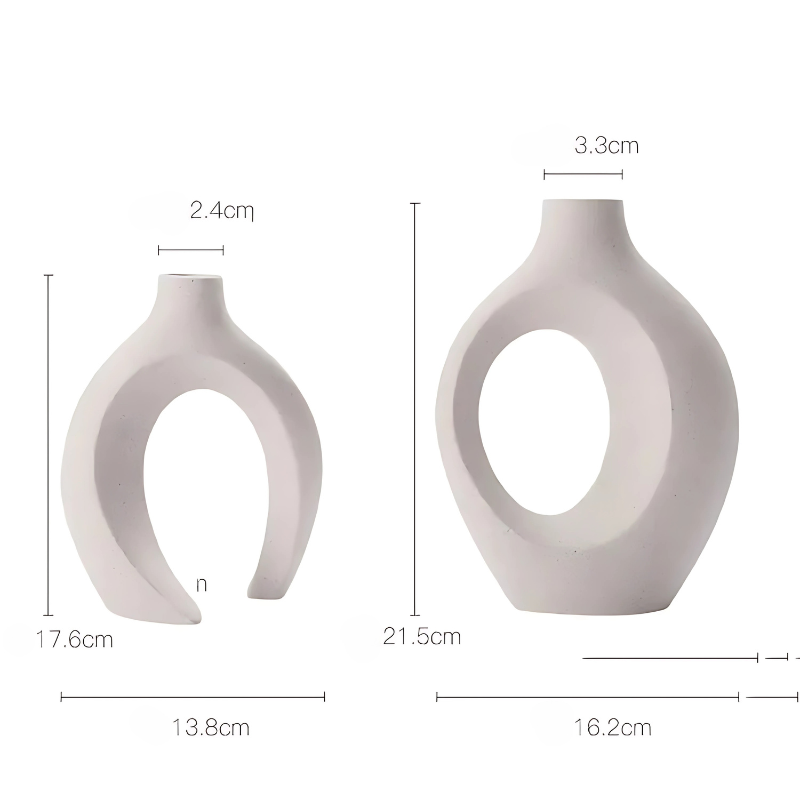 Vaso Decorativo Moderno de Cerâmica - A Sofisticação Ideal para Transformar Qualquer Ambiente