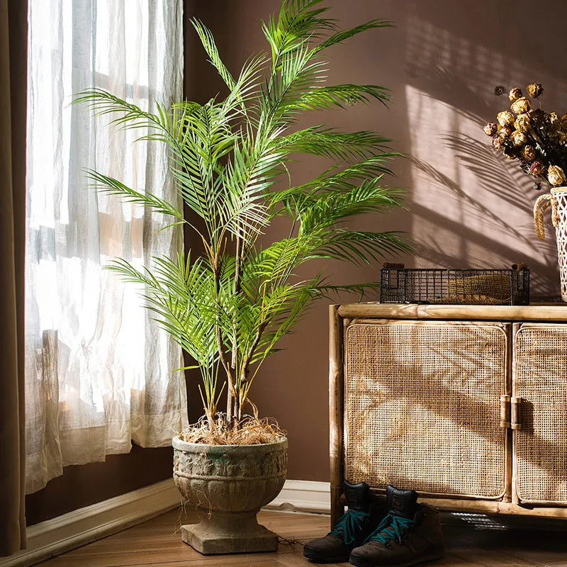 Planta Artificial Palmeira Tropical 125cm 13 Folhas - Charme Tropical