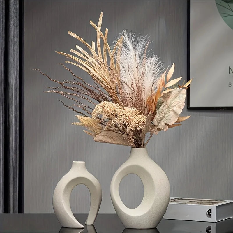 Vaso Decorativo Moderno de Cerâmica - A Sofisticação Ideal para Transformar Qualquer Ambiente