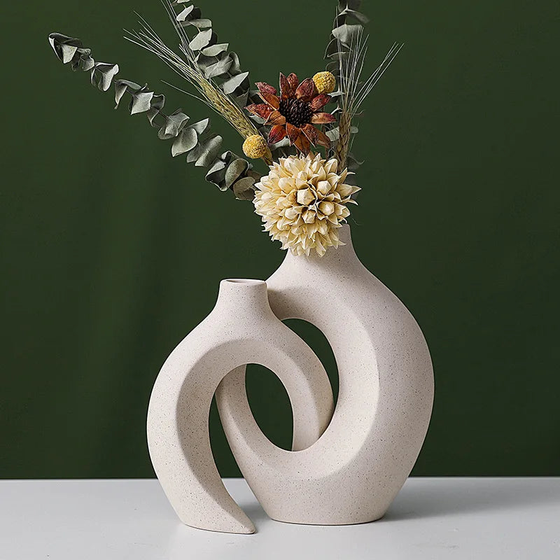 Vaso Decorativo Moderno de Cerâmica - A Sofisticação Ideal para Transformar Qualquer Ambiente