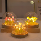 Planta Artificial Tulipa DIY Elegância Iluminada Com Led