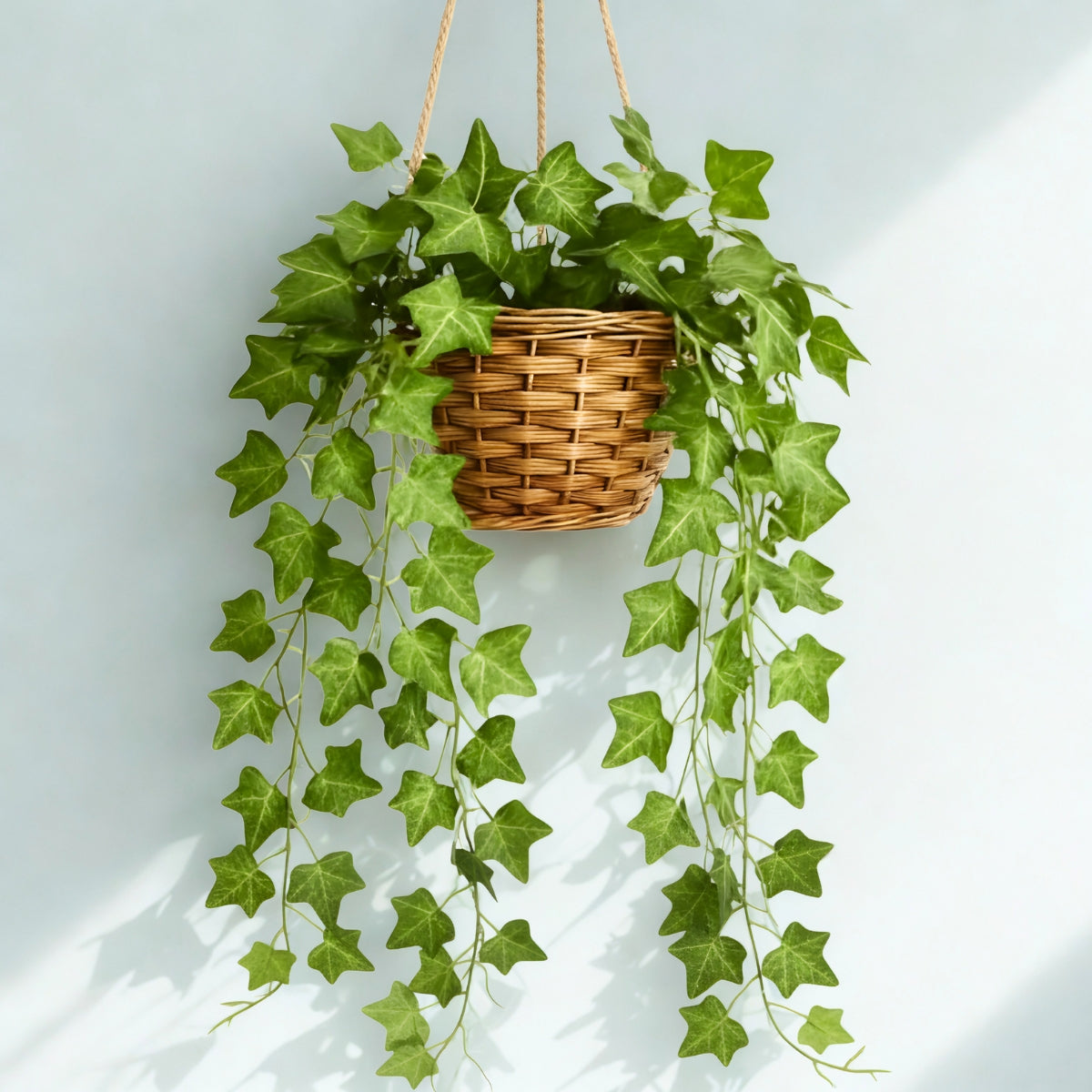 Planta Pendente De Hera, Jiboia e Melancia Com Vaso Decorativo