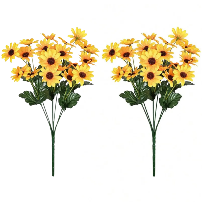Buquê de Flores Artificiais Margarida Amarela - Beleza Natural Duradoura