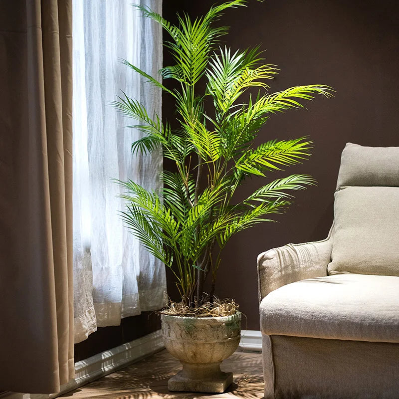 Planta Artificial Palmeira Tropical 125cm 13 Folhas - Charme Tropical