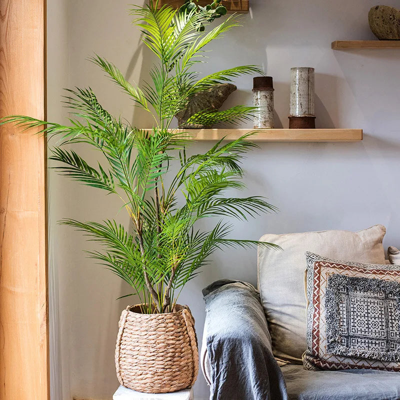 Planta Artificial Palmeira Tropical 125cm 13 Folhas - Charme Tropical