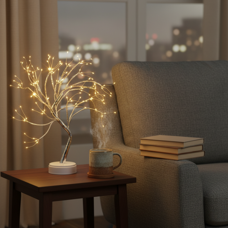 Planta Artificial Árvore LED