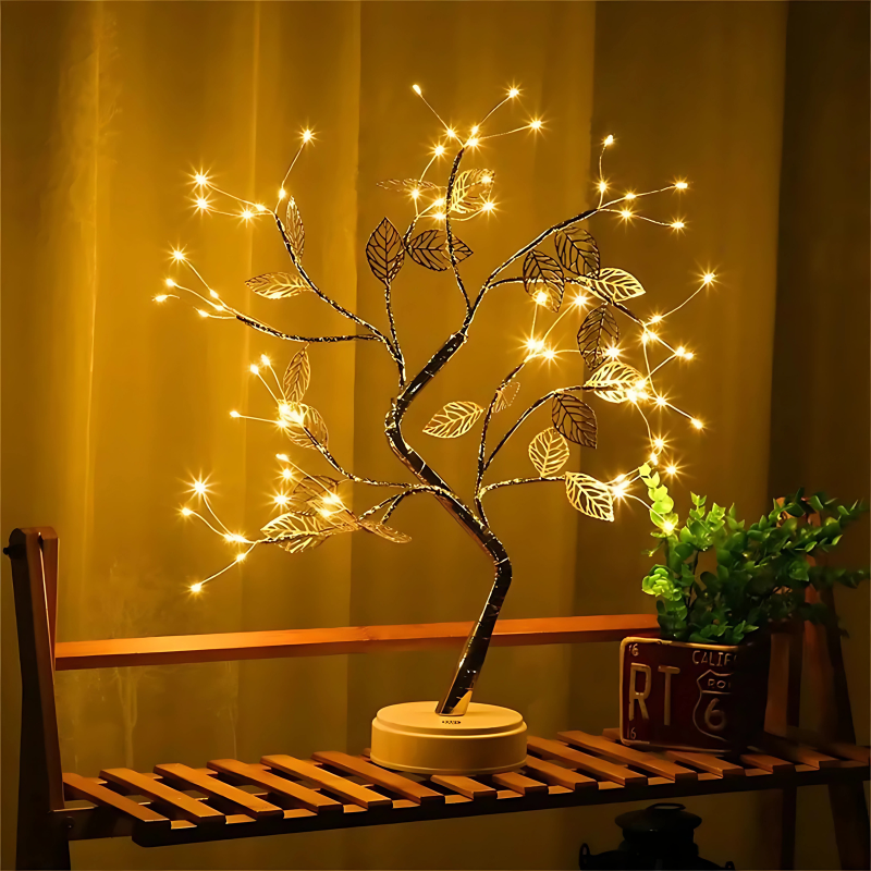 Planta Artificial Bonsai LED