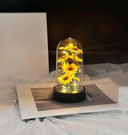 Planta Artificial Girassol Brilho Estrelado Com Led