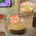 Planta Artificial Tulipa DIY Elegância Iluminada Com Led