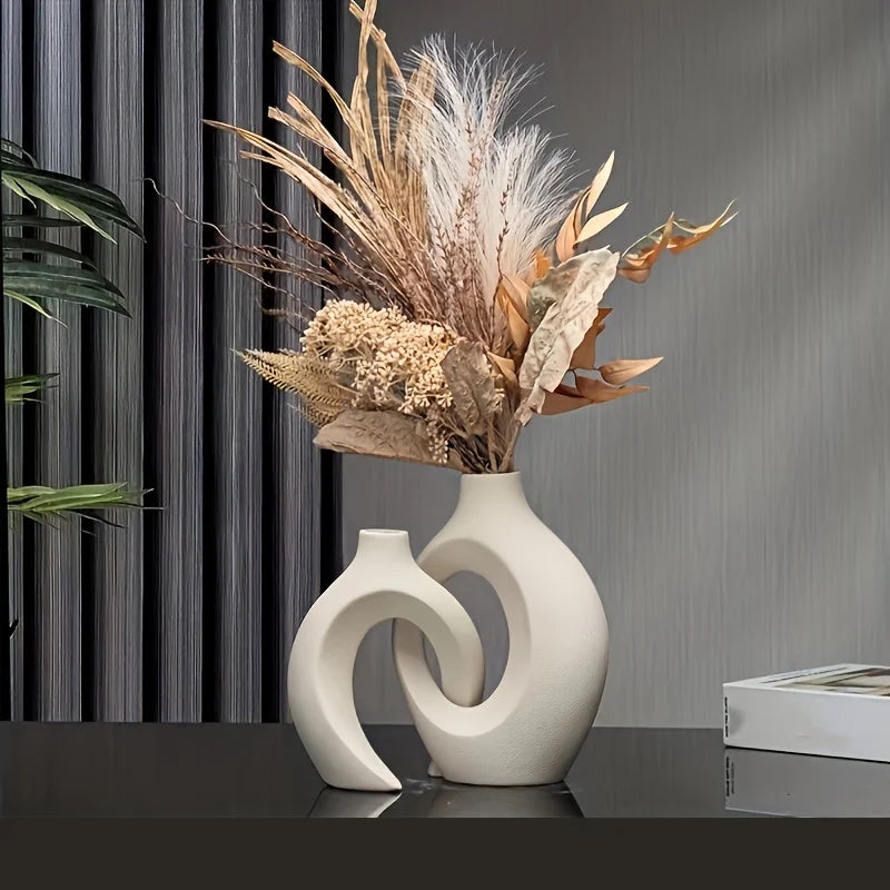 Vaso Decorativo Moderno de Cerâmica - A Sofisticação Ideal para Transformar Qualquer Ambiente