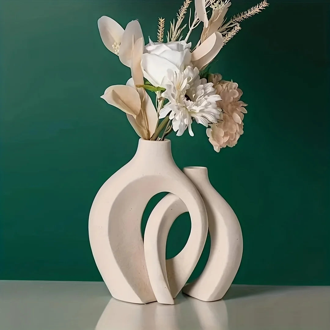 Vaso Decorativo Moderno de Cerâmica - A Sofisticação Ideal para Transformar Qualquer Ambiente