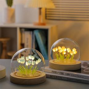 Planta Artificial Tulipa DIY Elegância Iluminada Com Led